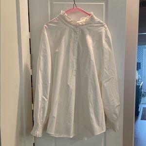 Tuckernuck Ivory Ruffle Blouse